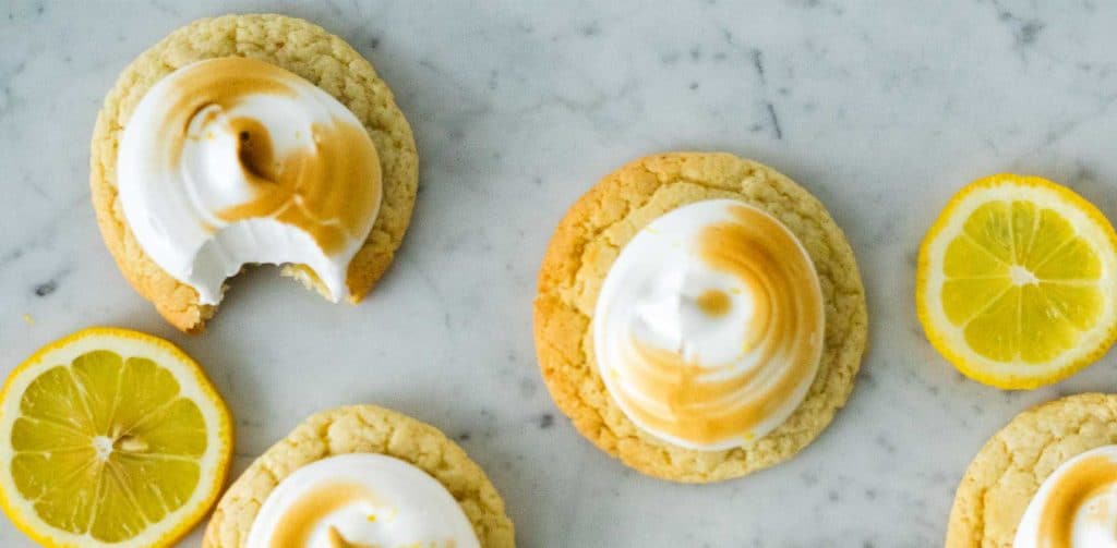Lemon meringue cookies