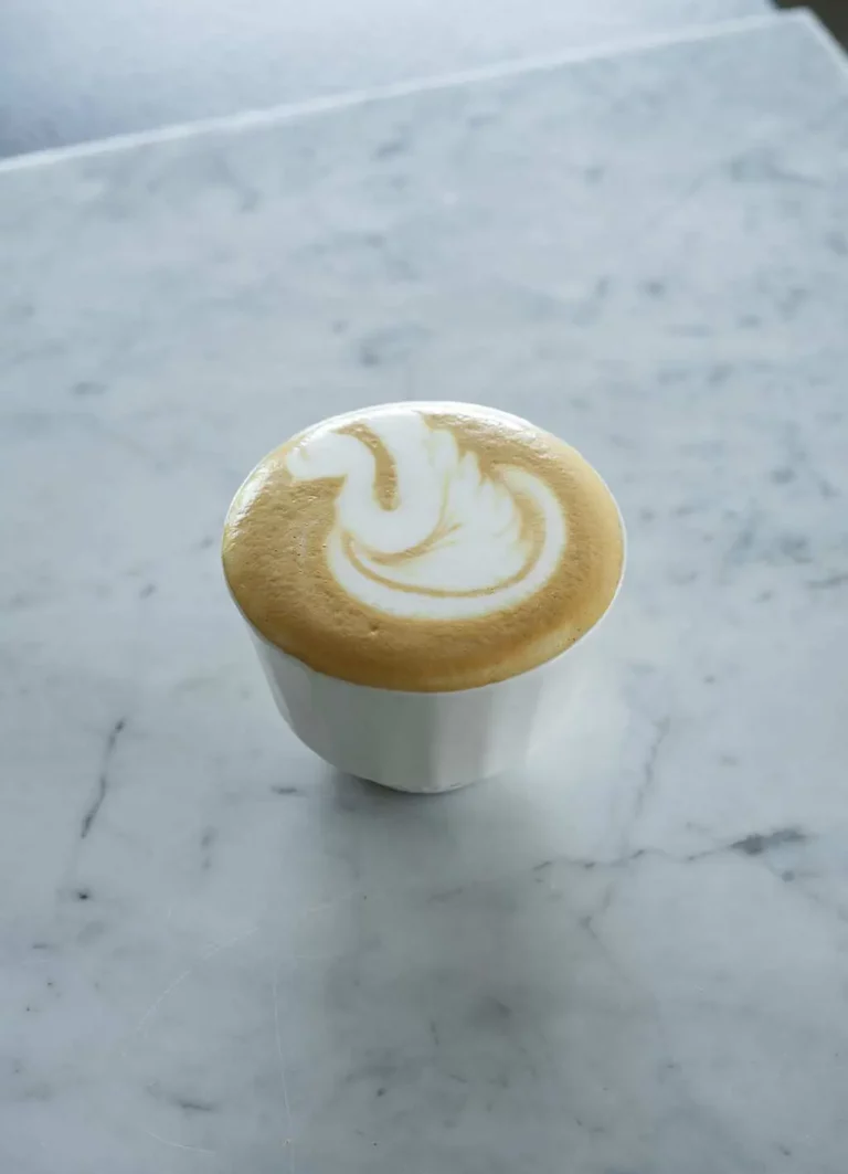Cappuccino met latte art