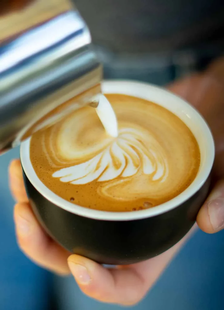 Latte art Flat white cappuccino